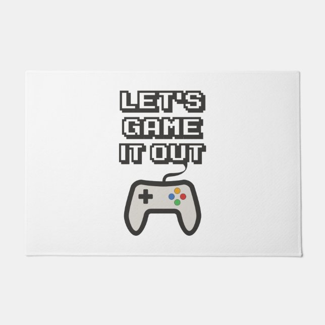 Let's game it out doormat (Front)