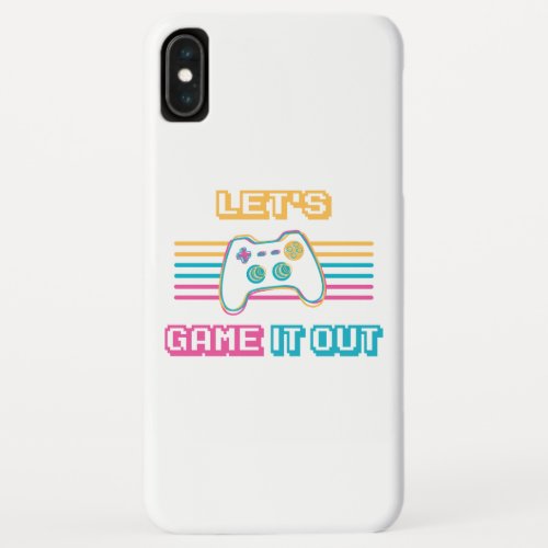 Lets game it out _ Retro style iPhone XS Max Case