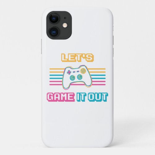 Lets game it out _ Retro style iPhone 11 Case