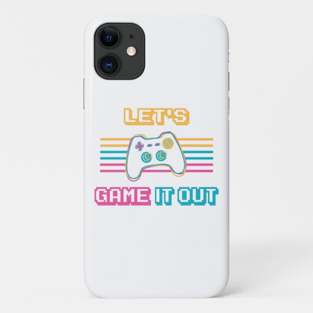 Let's game it out - Retro style Case-Mate iPhone Case (Back)