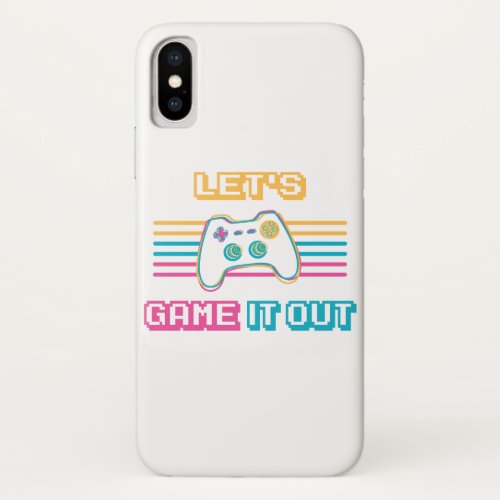 Lets game it out _ Retro style iPhone XS Case