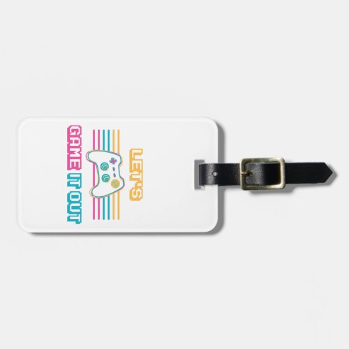 Lets game it out _ Retro style Luggage Tag