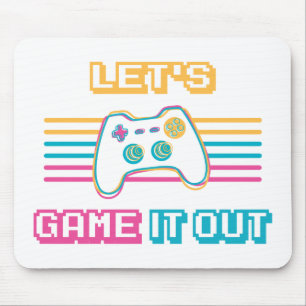 Let's game it out - Retro style Mouse Pad