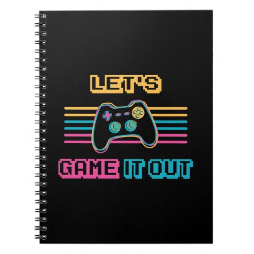 Lets game it out _ Retro style Notebook