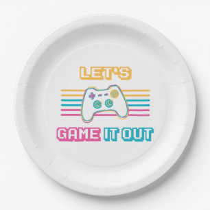 Let's game it out - Retro style Paper Plates