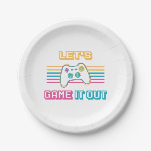 Lets game it out _ Retro style Paper Plates