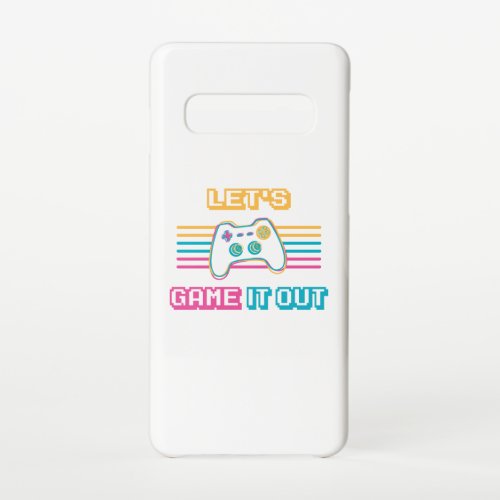 Lets game it out _ Retro style Samsung Galaxy S10 Case