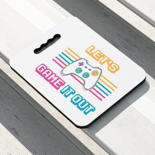 Lets game it out _ Retro style Seat Cushion