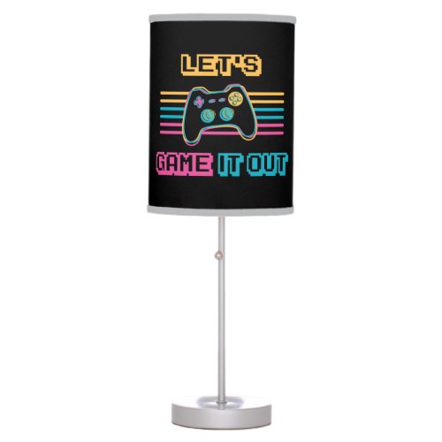 Lets game it out _ Retro style Table Lamp