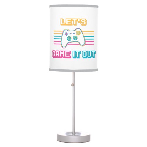 Lets game it out _ Retro style Table Lamp