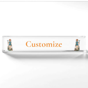 Let's Garden Thunder_Cove  Desk Name Plate