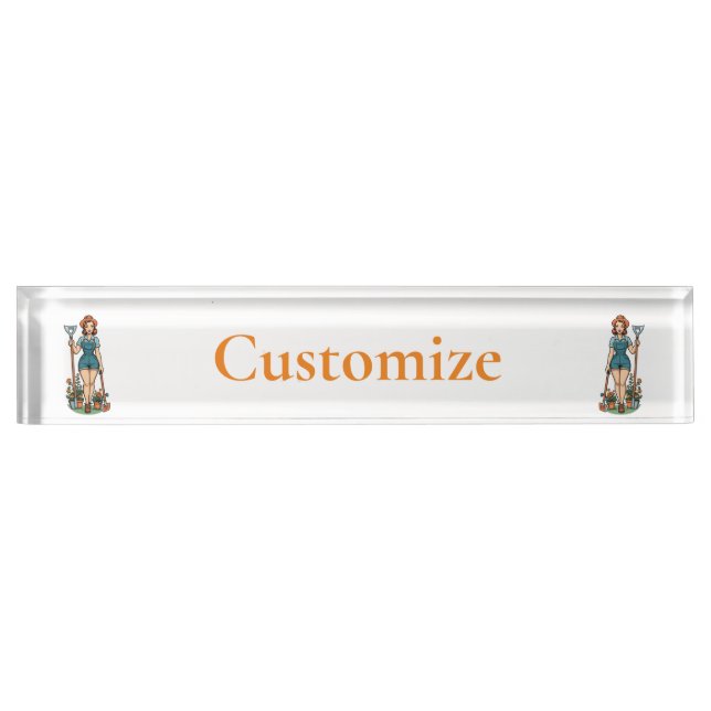 Let's Garden Thunder_Cove  Desk Name Plate (Front)