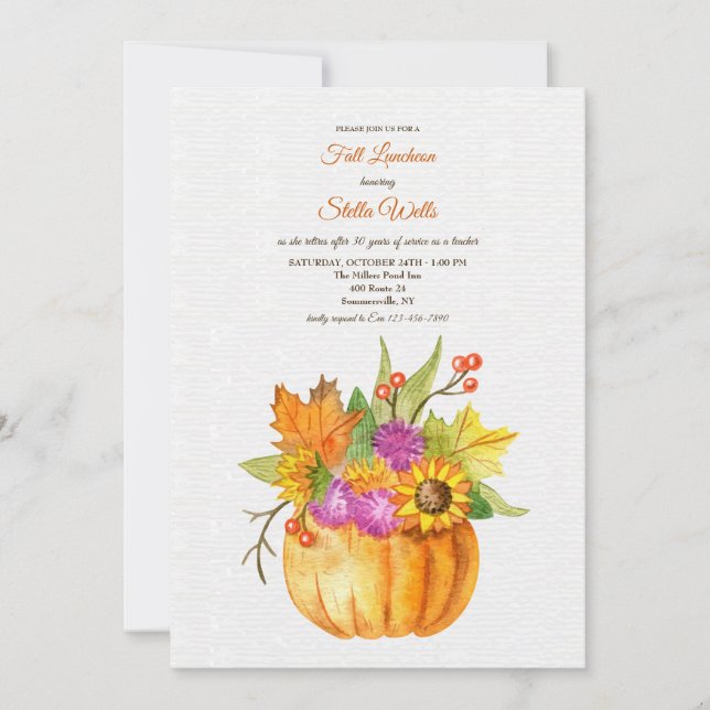 Let's Gather Fall Invitation (Front)