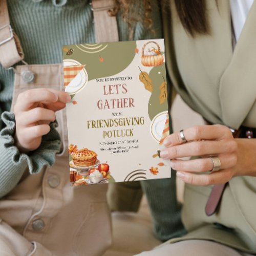 Let's Gather Friendsgiving Potluck Thanksgiving 