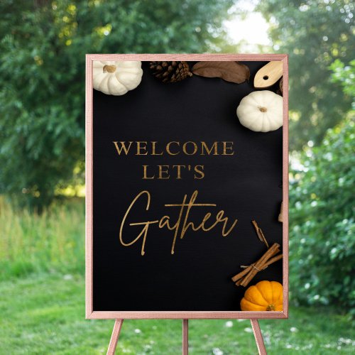 Lets Gather Thanksgiving Dinner Holiday  Poster