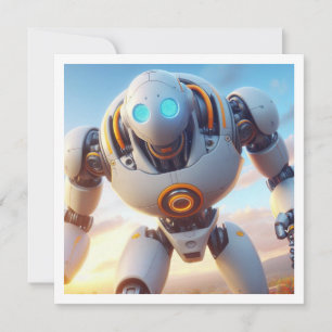 Let's gear up for robot birthday, science birthday invitation