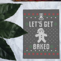 Let's Get Baked Christmas Cookie Invitation