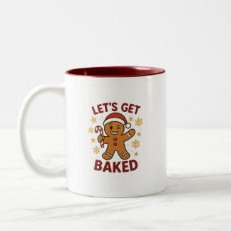 Let's Get Baked - Gingerbread Man Two-Tone Mug