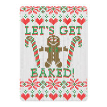Let's Get Baked The Gingerbread Cookie Says Invitation