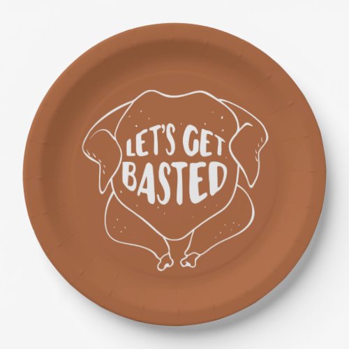 Lets Get Based Friendsgiving Napkins Paper Plates