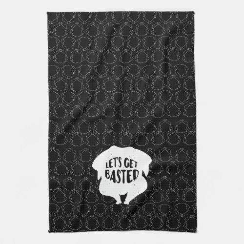 Lets Get Based Thanksgiving Kitchen Towel