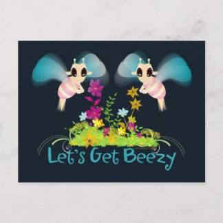 Let's Get Beezy! Postcard