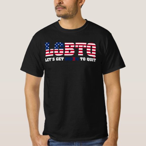Lets get biden to quit logo T_Shirt