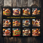 Let's Get Burgered: 2025/2026 World Calendar<br><div class="desc">From classic American cheeseburgers to exotic Japanese Wagyu creations, the Let's Get Burgered: 2025/2026 World Calendar is a feast for the eyes and a celebration of global gastronomy. Each month brings a new and exciting burger recipe, highlighting the diverse culinary traditions of 12 different countries. It's the perfect gift for...</div>