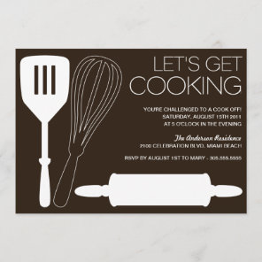 LET'S GET COOKING | COOK OFF PARTY INVITATIONS