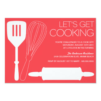 Cooking Invitation Wording 9