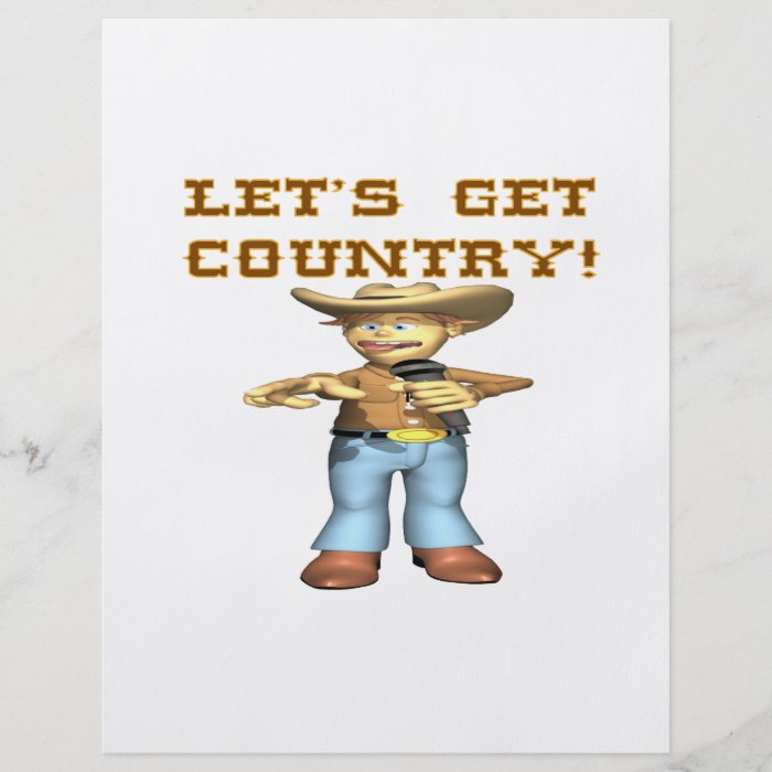 Lets Get Country Full Color Flyer