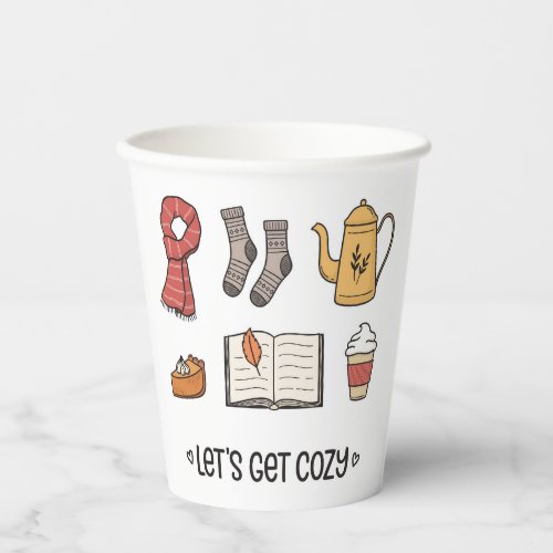 Lets Get Cozy Paper Cups