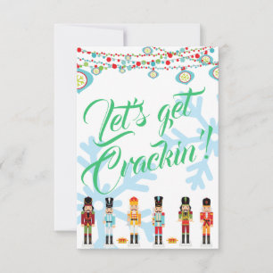Let's Get Crackin' Christmas Party Invitation