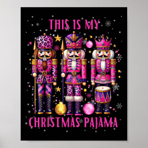 Let's Get Crackin' Funny Nutcracker Xmas Women Gir Poster