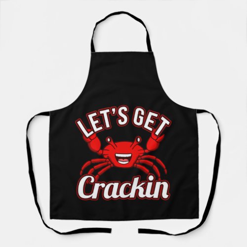 Lets Get Crackin Seafood Crabbing Crab Lobster Apron
