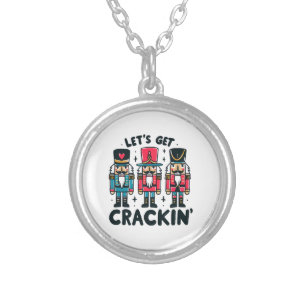 Lets Get Crackin Silver Plated Necklace