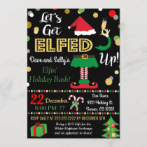 Let's Get Elfed Up Christmas Invitation