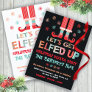 Let's Get Elfed Up Christmas Pajama Party Invitation
