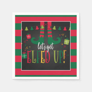 Let's Get Elfed Up Christmas Party Napkins