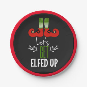 Let's Get Elfed Up Paper Plates