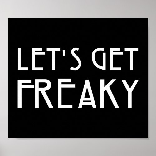Lets Get Freaky Poster