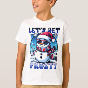 Let's Get Frosty Christmas Snowman T-Shirt