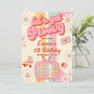 Let's Get Groovy Birthday Invitation