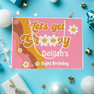 Let's get groovy birthday large gift bag