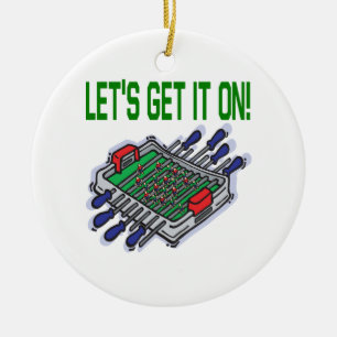 Lets Get It On Ceramic Ornament