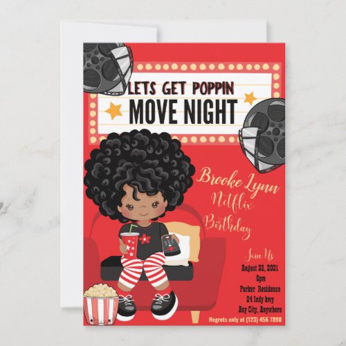 Lets get it Poppin Birthday Invitation Card