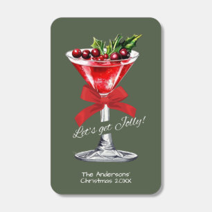 Let's get Jolly Cranberry Martini Holiday Party Matchboxes