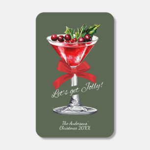 Let's get Jolly Cranberry Martini Holiday Party Matchboxes