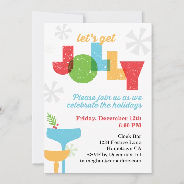 Let's Get Jolly Invite (Front)