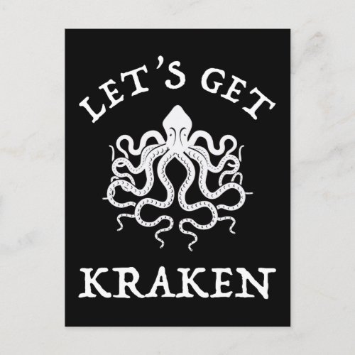 Lets Get Kraken Postcard